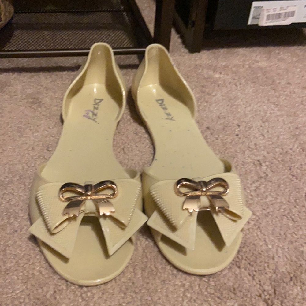 Casual Peep Toe Slip On Sandals